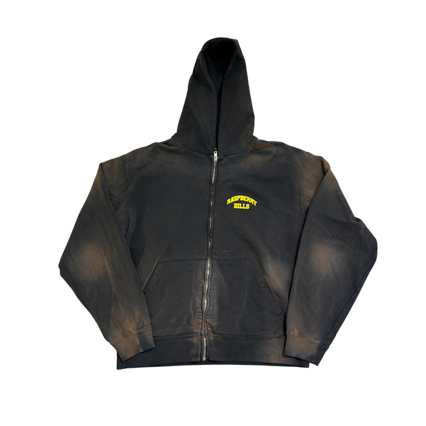 GV GALLERY WASHED BROWN ZIP UP HOODIE (ABLAJ EXCLUSIVE)