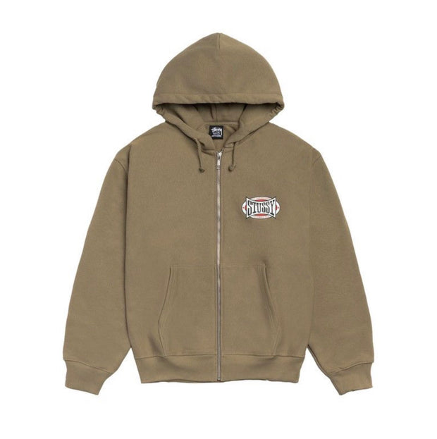 Stussy Champion Oval Zip Up Olive