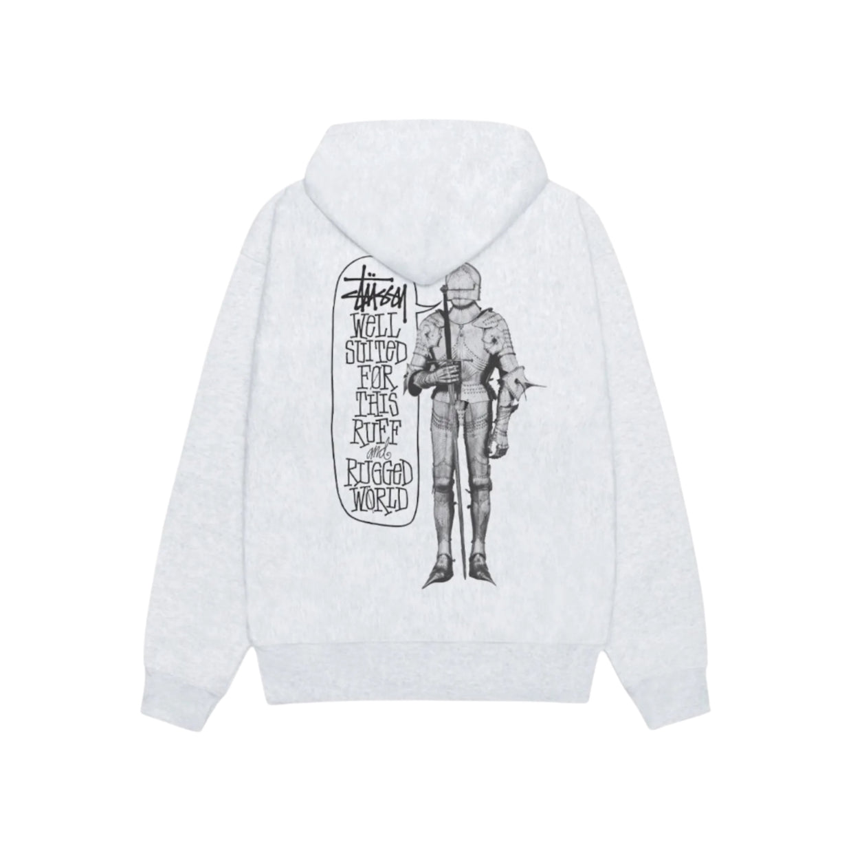 Stussy Well Suited Zip Up Hoodie Ash Heather