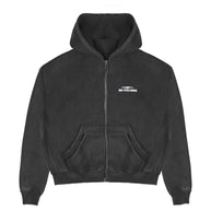 No Feelings 4PF Zip Up Hoodie Black V2