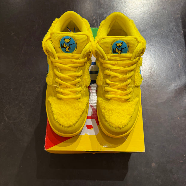 Nike SB Dunk Low Grateful Dead Bears Opti Yellow (PREOWNED)