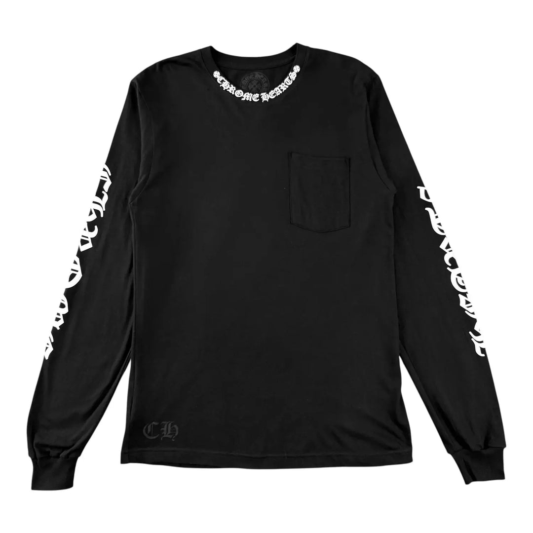 Chrome Hearts Neck Logo L/S Pocket Tee