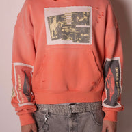 Daven Homme Ramone Patch Hoodie Red