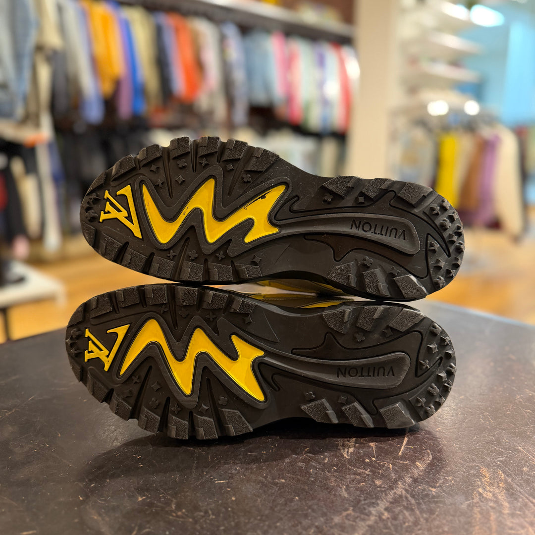 LV Yellow/Silver Tactic Sneakers No Box (PREOWNED)