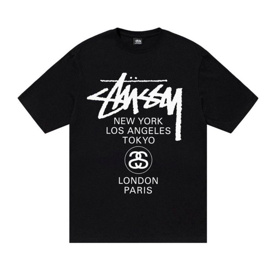 Stussy Black World Tour Tee