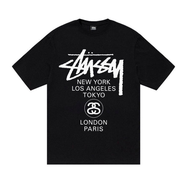 Stussy Black World Tour Tee