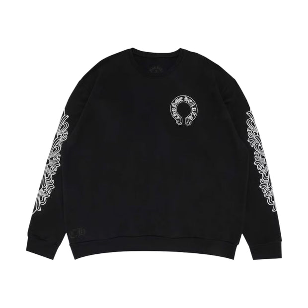 Chrome Hearts Black Horseshoe Crewneck