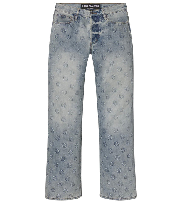 LOST SHDWS Embossed Denim Blue