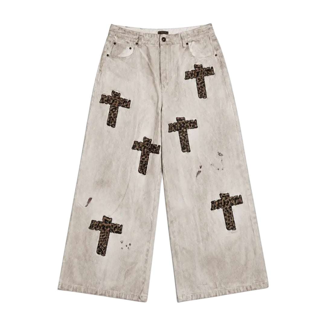 Bottega Desires Holy Grail Denim White Cheetah