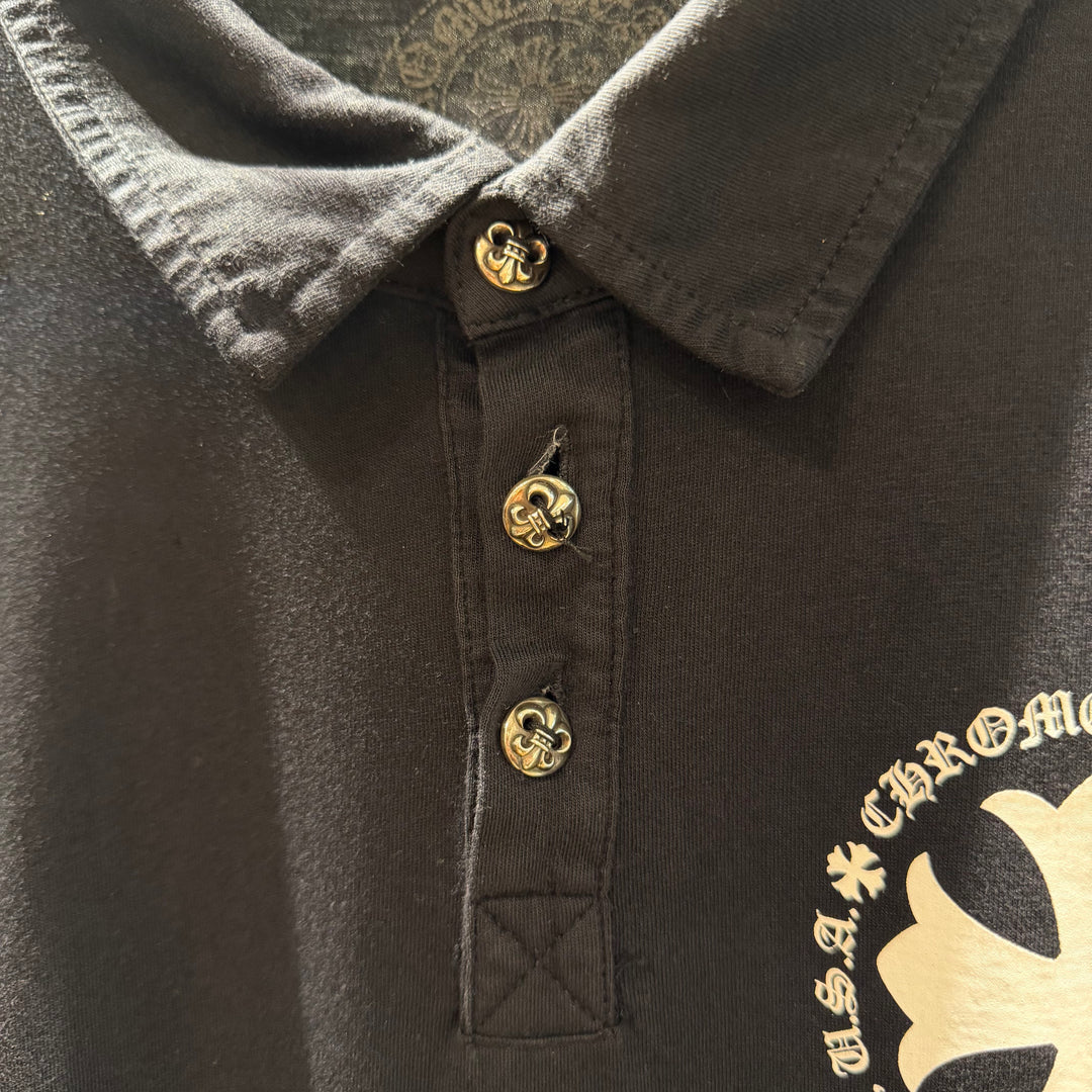Chrome Hearts Fleur Polo Button Up L/S (PREOWNED)