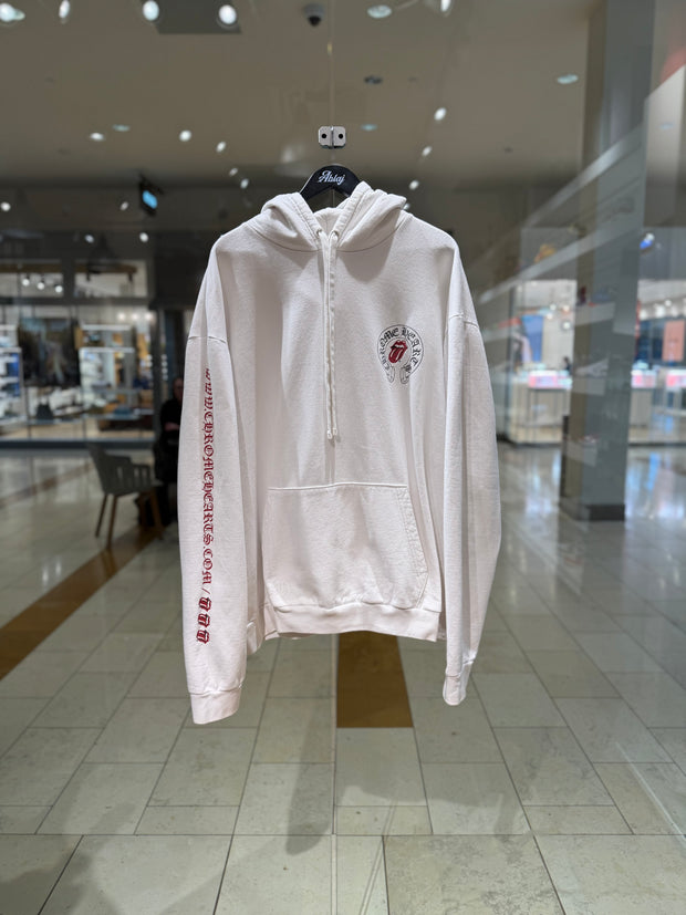 Chrome Hearts White Rolling Stones Hoodie (PREOWNED)