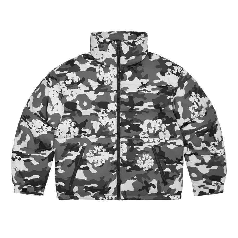 Denim Tears Cotton Wreath Snow Camo Puffer Jacket