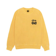 Stussy Dice Crew Neck Yellow