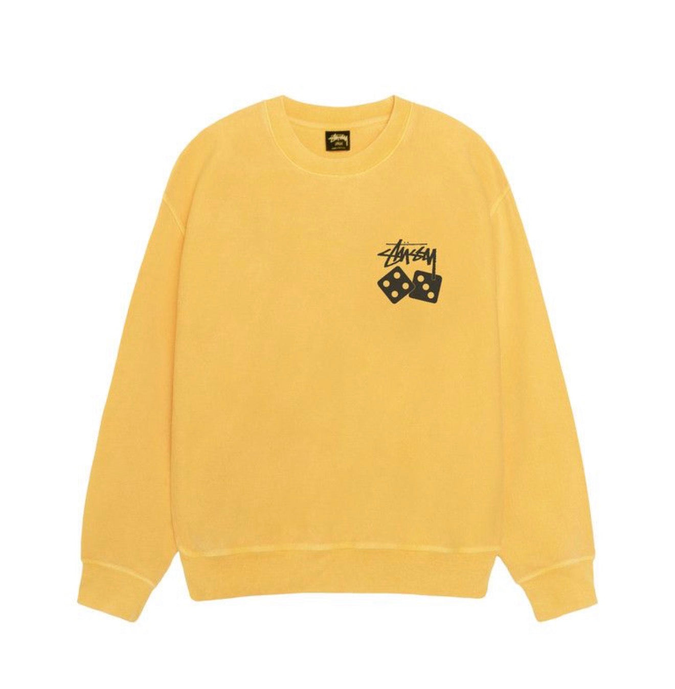 Stussy Dice Crew Neck Yellow