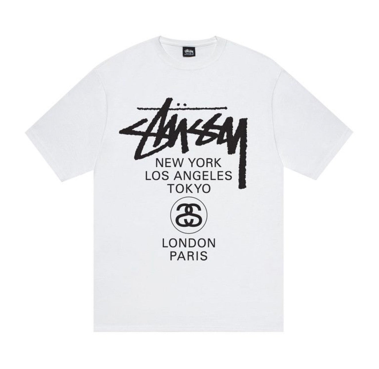 Stussy White World Tour Tee