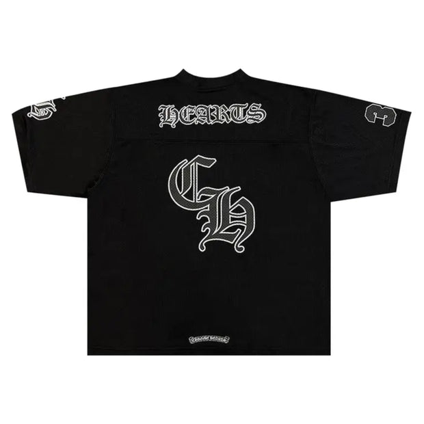 Chrome Hearts Mesh Stadium Football Jersey 'Black'