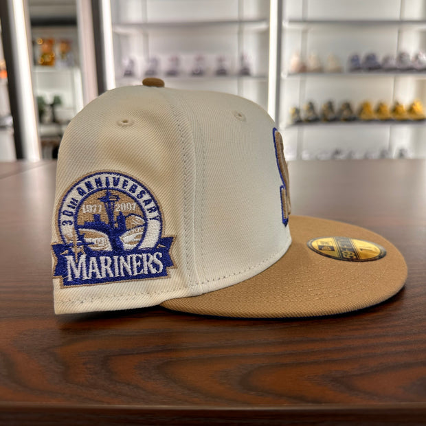 Seattle Mariners 30th Anniversary Patch Cream/Khaki Royal Blue