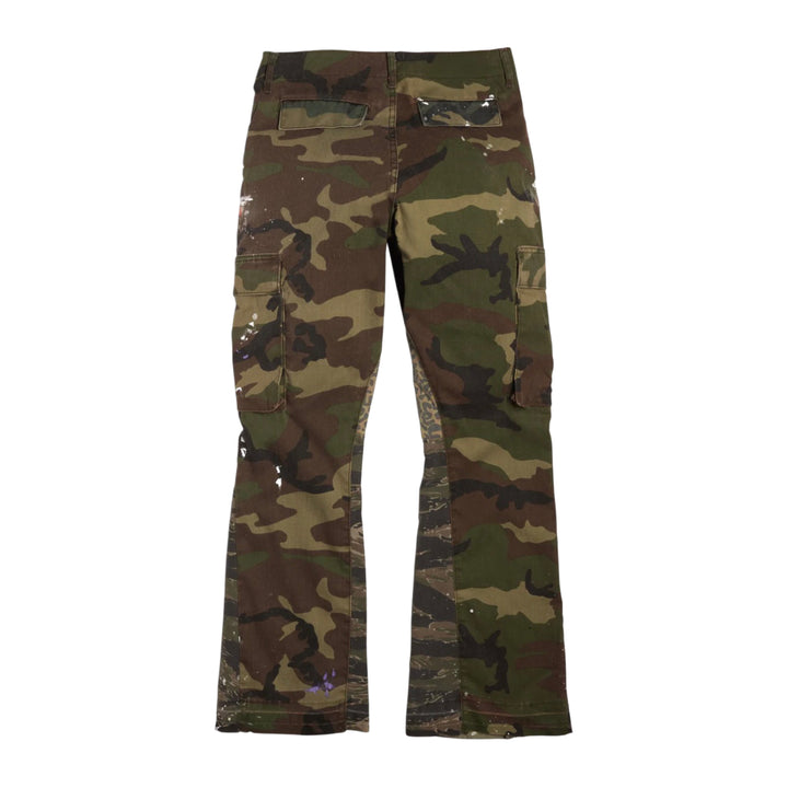 Undeveloped Camo Split Flare Denim