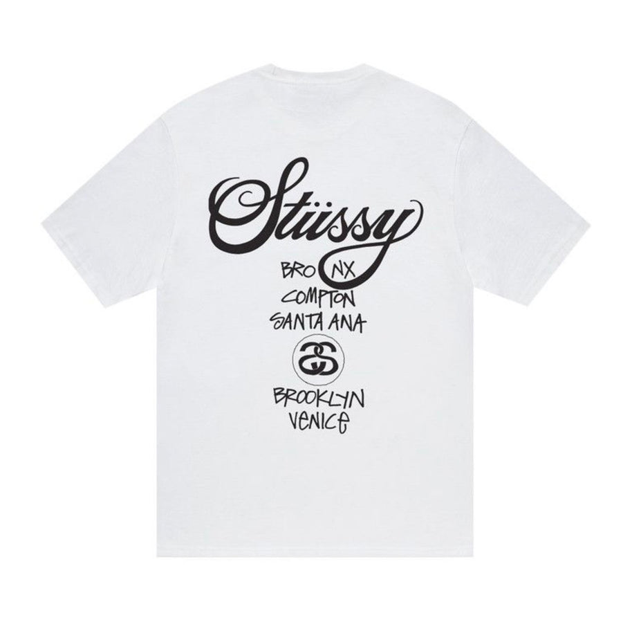 Stussy White World Tour Tee