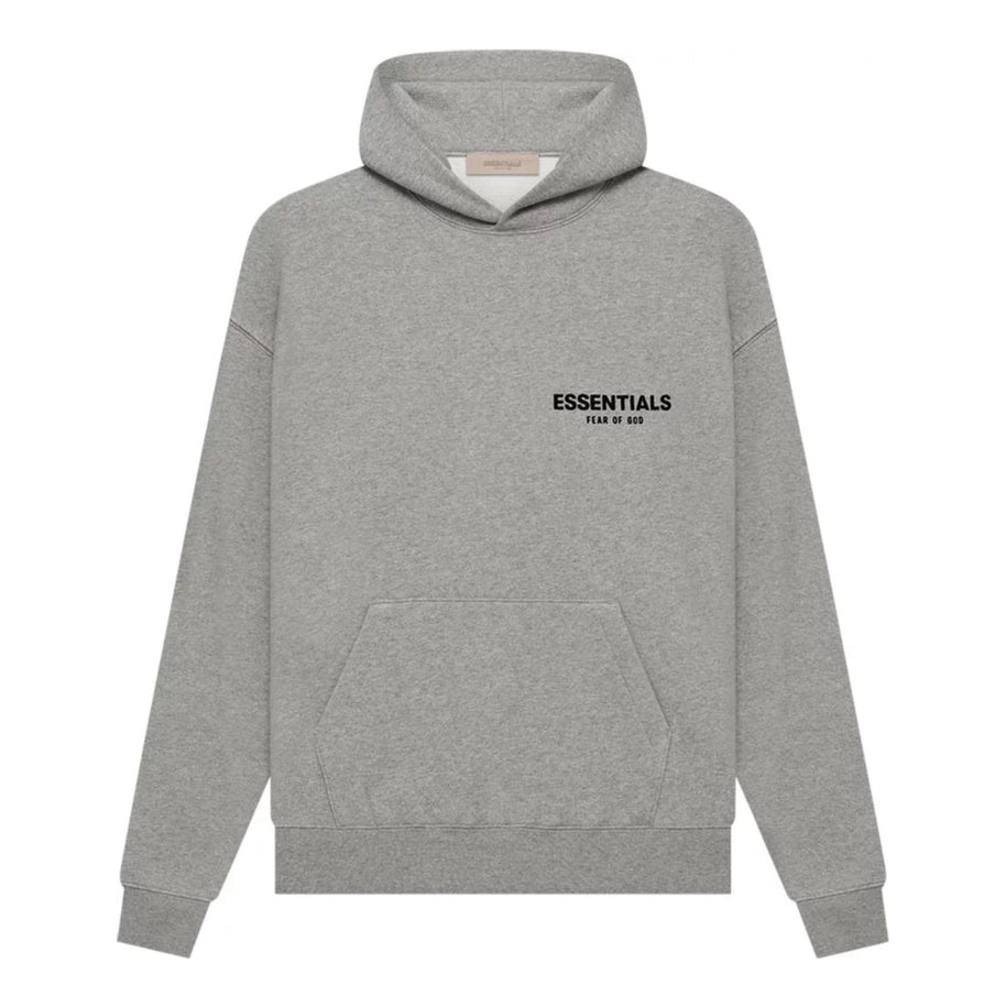 Essentials Dark Oatmeal Felt Corner Hit Hoodie