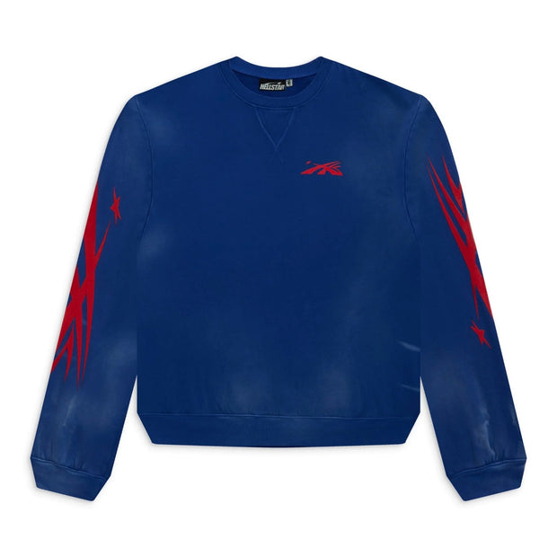 Hellstar Sports Core Logo Crewneck Blue