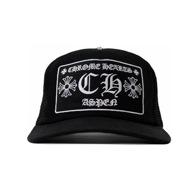 Chrome Hearts CH Aspen Trucker Hat Black