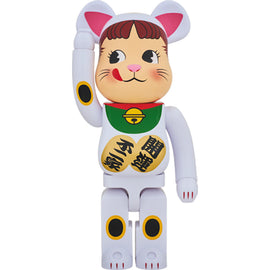 Bearbrick Peko-Chan Beckoning Cat White 1000%