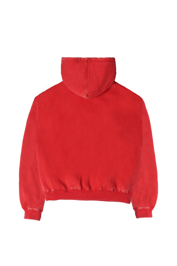 No Feelings Red Oct 4PF Zip Up Hoodie