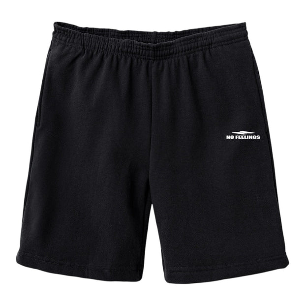 No Feelings Black Sweat Shorts