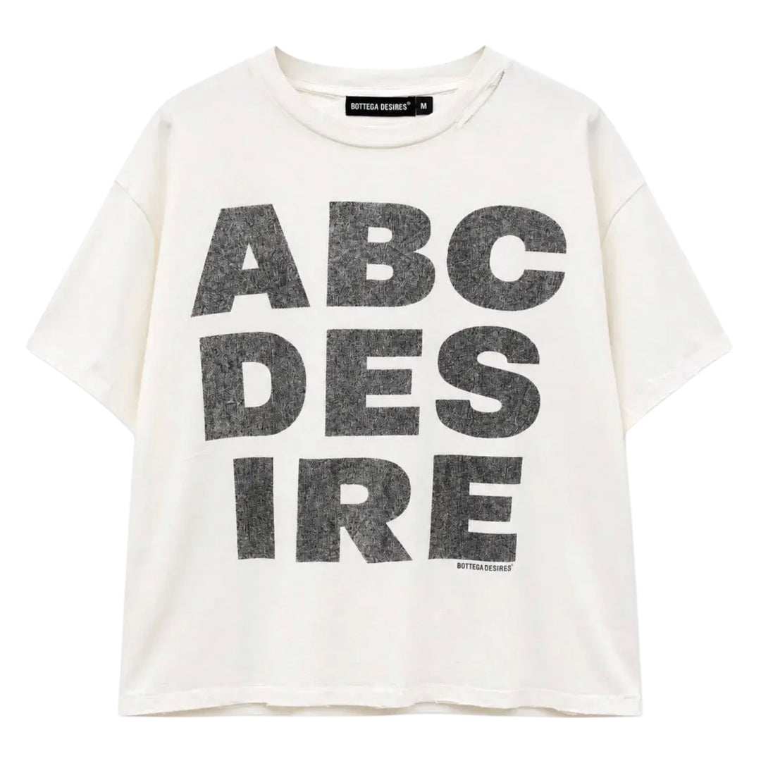 Bottega Desires ABC Desires Tee White