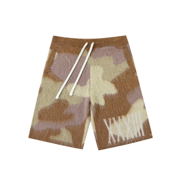 N'oublie Pas Desert Camoflauge Mohair Shorts