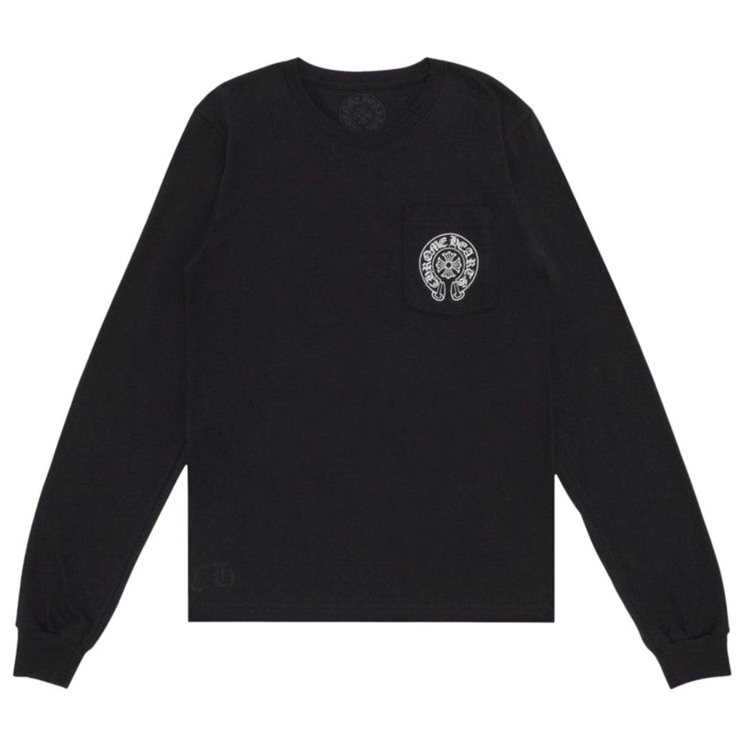 Chrome Hearts Floral Las Vegas Horseshoe L/S Tee Black