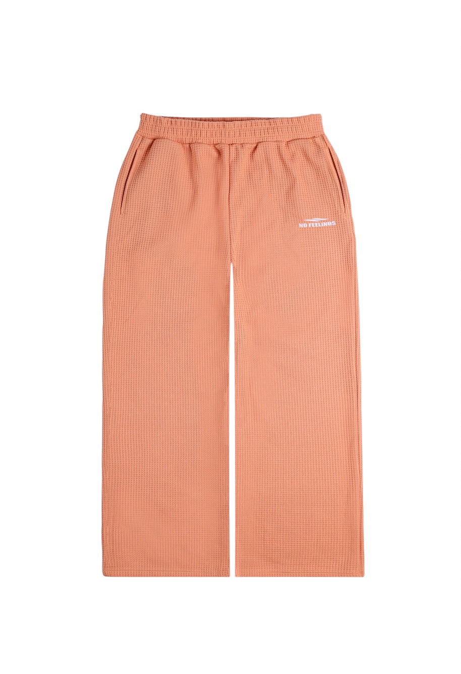 No Feelings Waffle Sweats Peach