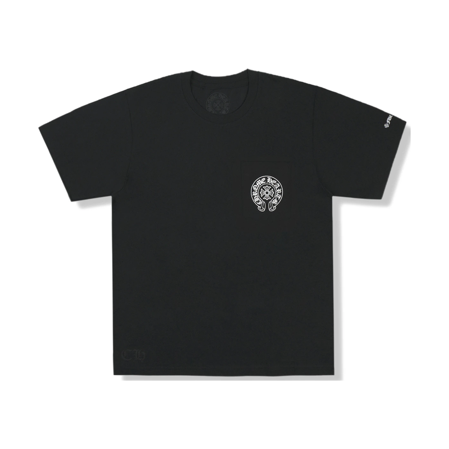 Chrome Hearts Horseshoe Logo Pocket T-Shirt Black