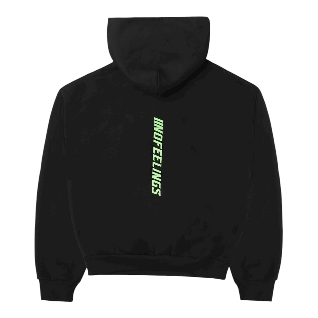 No Feelings Black Fitness Hoodie