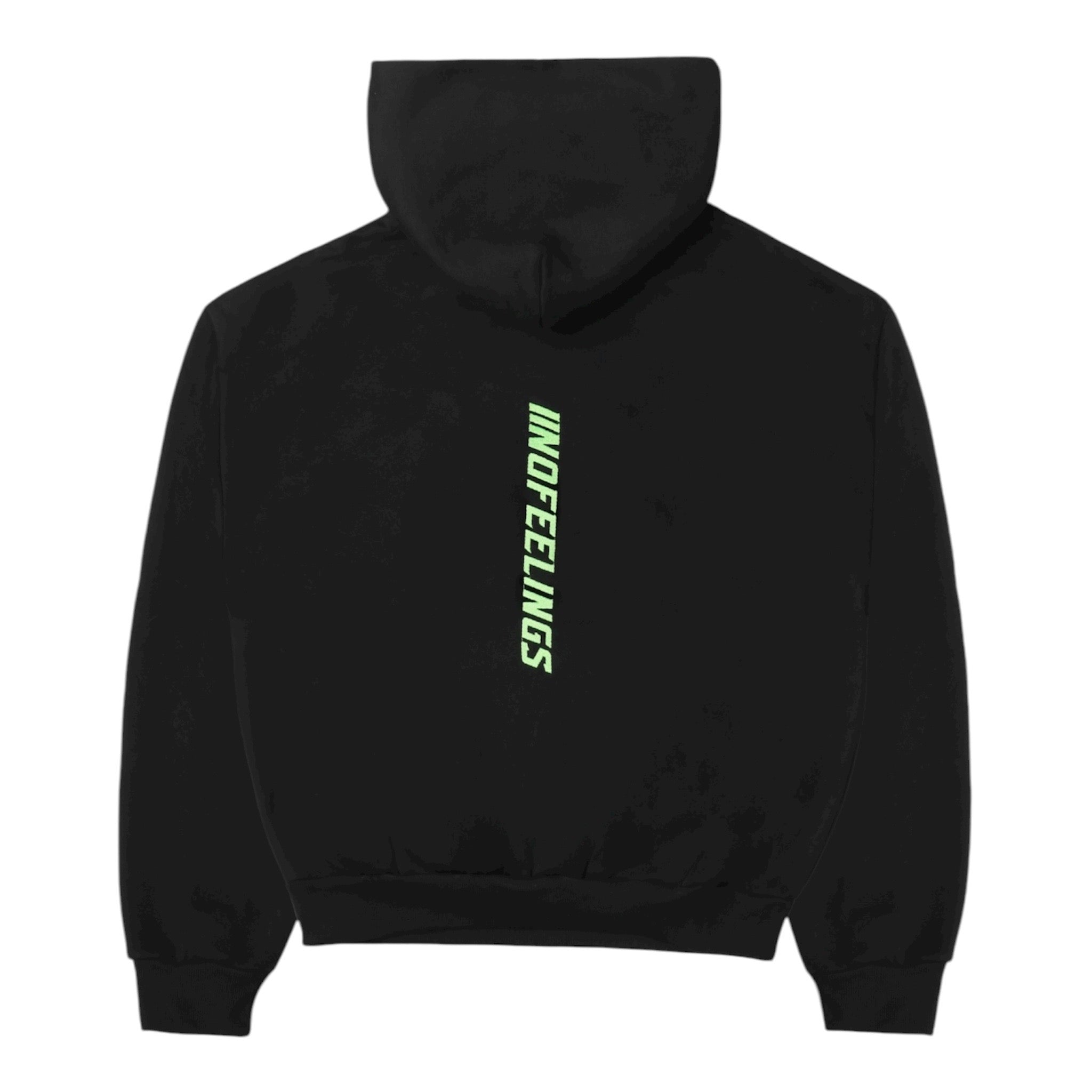 No Feelings Black Fitness Hoodie