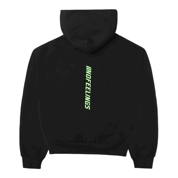 No Feelings Black Fitness Hoodie