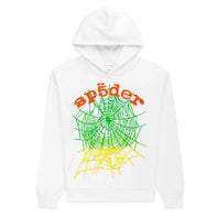 SP5DER OG Web V2 White Gradient Hoodie