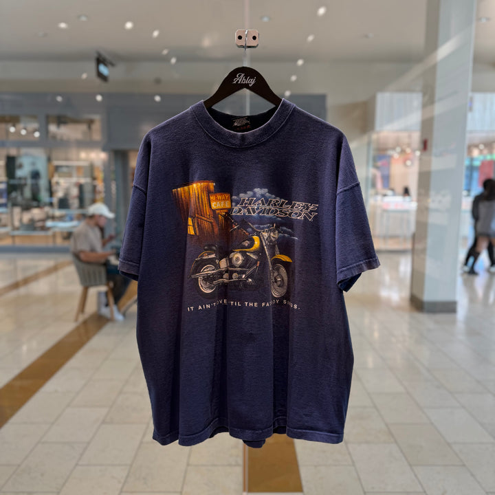 Vintage Harley Davidson Bikers Point Switzerland Tee 