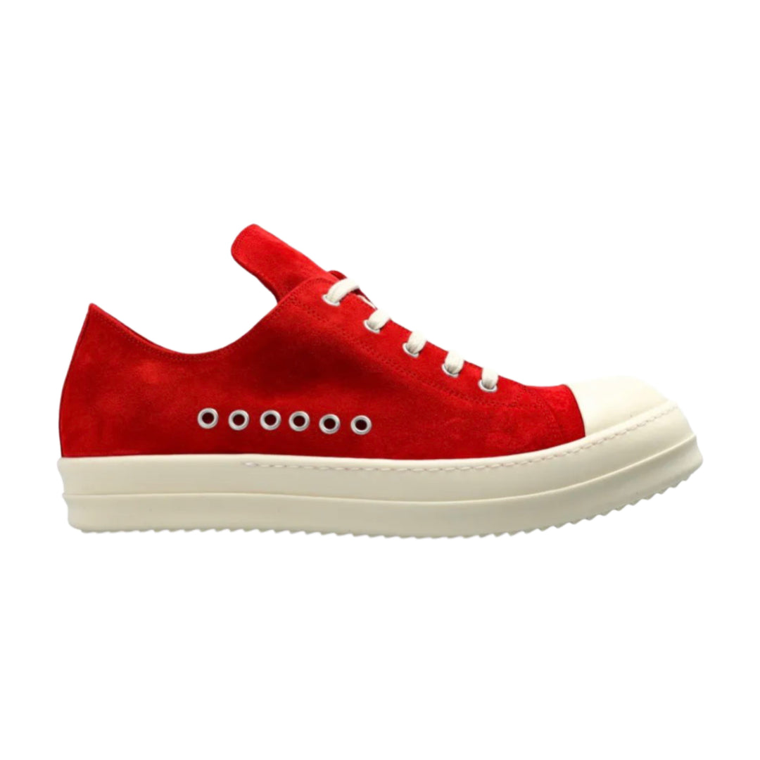 Rick Owen Extreme Low Sneaks Carnelian/Milk