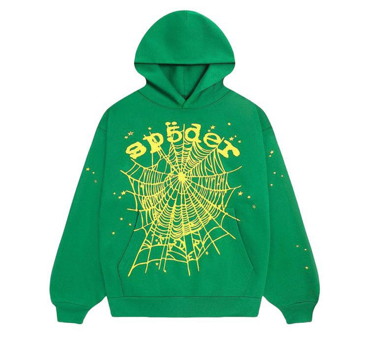 Sp5der Star OG Web V2 Hoodie “Slime Green”