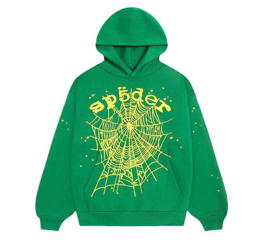 SP5DER Star OG Web V2 Hoodie “Slime Green”