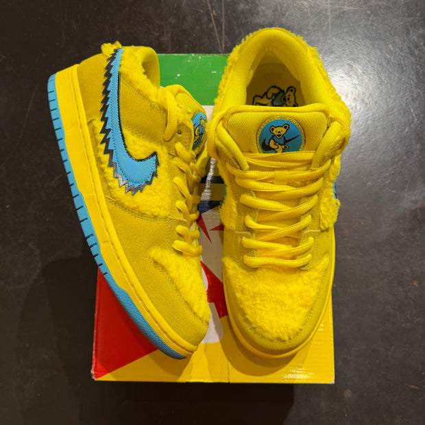 Nike SB Dunk Low Grateful Dead Bears Opti Yellow (PREOWNED)