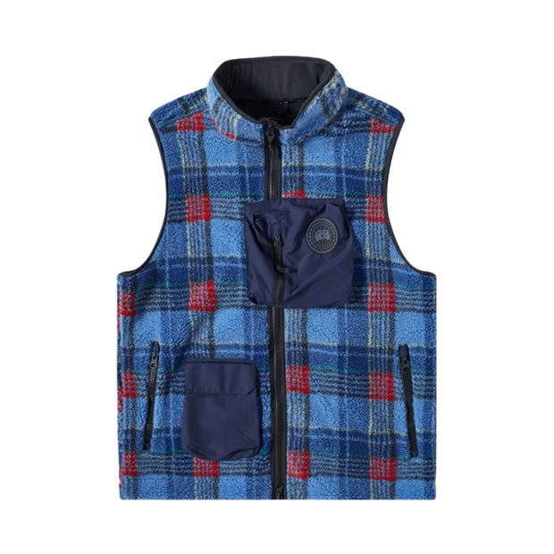 Canada Goose x NBA Collection with UNION Legion Fleece Vest Legacy Tartan Blue