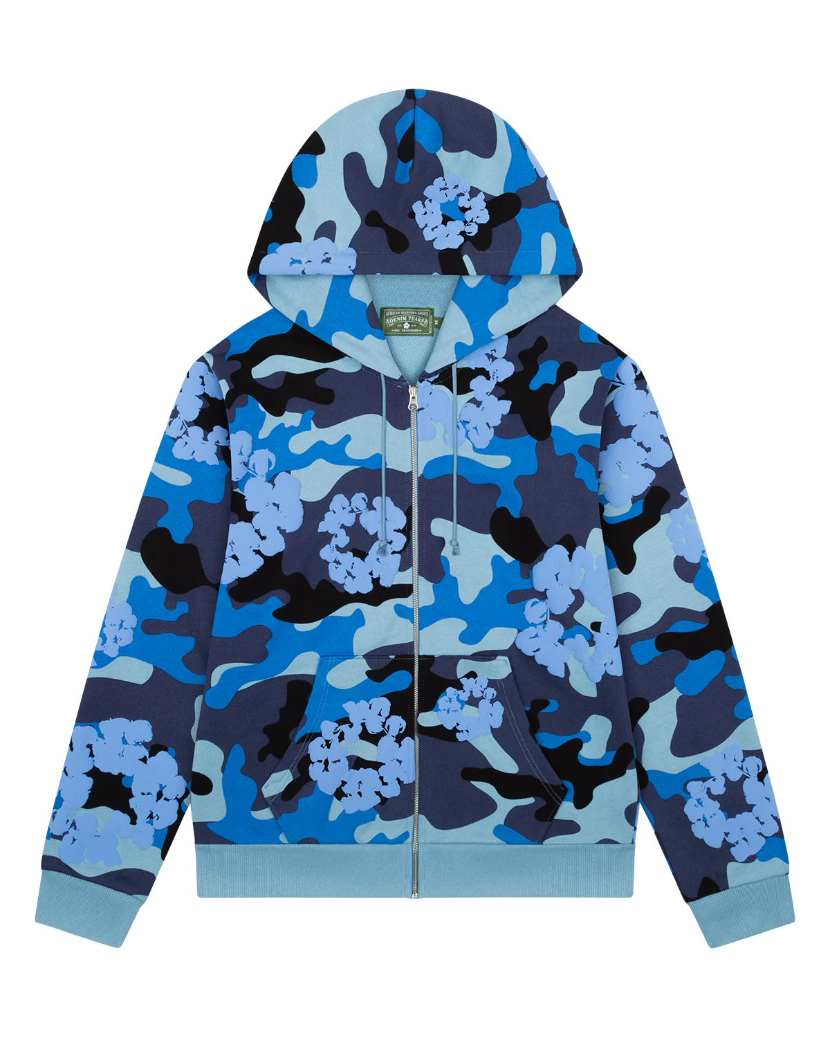 Denim Tears Blue Camo Cotton Wreath Zip Up