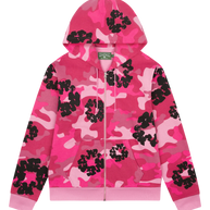 Denim Tears Pink Camo Cotton Wreath Zip Up