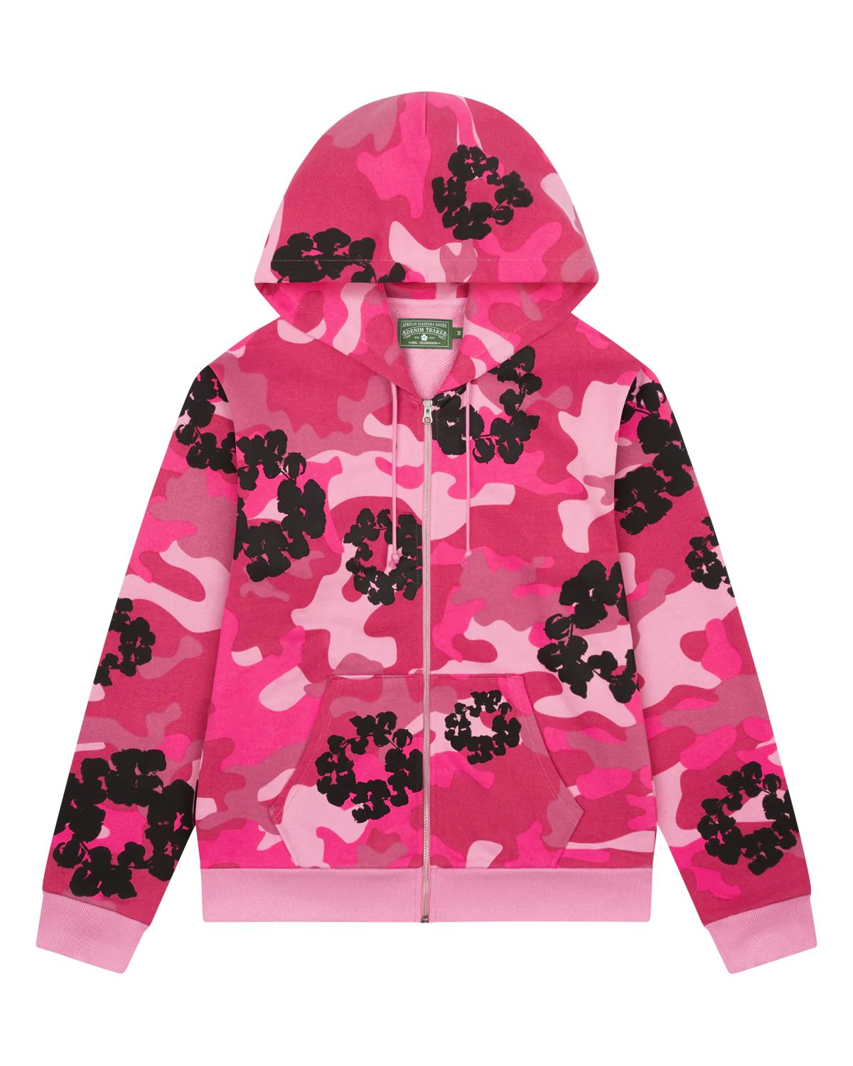 Denim Tears Pink Camo Cotton Wreath Zip Up