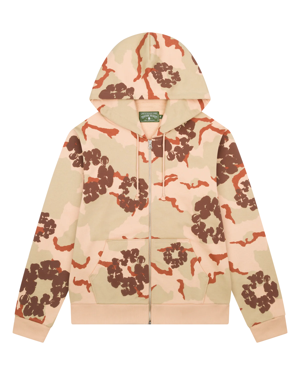 Denim Tears Tan Camo Cotton Wreath Zip Up