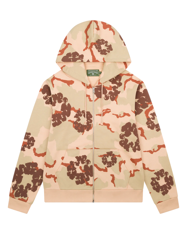 Denim Tears Tan Camo Cotton Wreath Zip Up