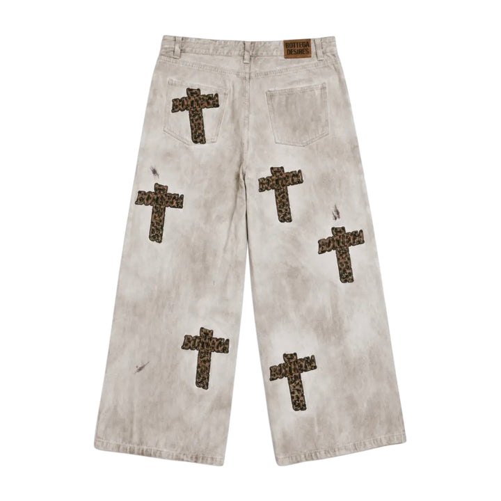 Bottega Desires Holy Grail Denim White Cheetah